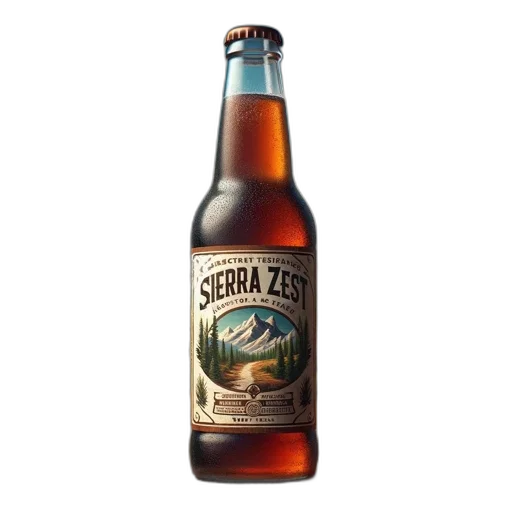 bottle, 3d render, sierra, zest transparent PNG cut-out