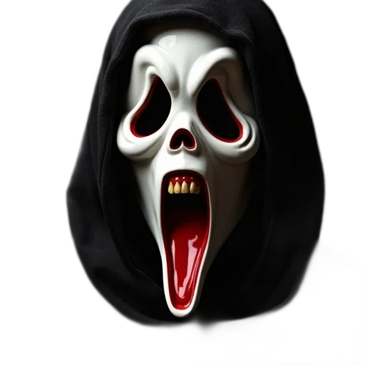 mask, face, creature, 3d render transparent PNG cut-out