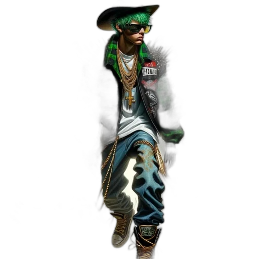 jacket, staff, hat, concept art transparent PNG cut-out