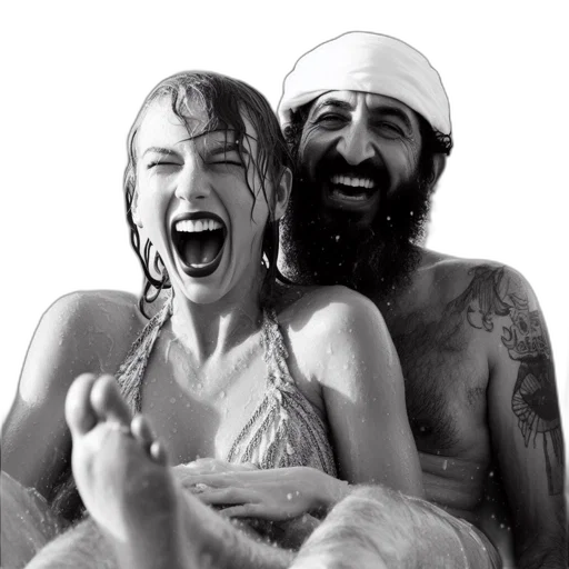 photorealistic, two, people, man transparent PNG cut-out