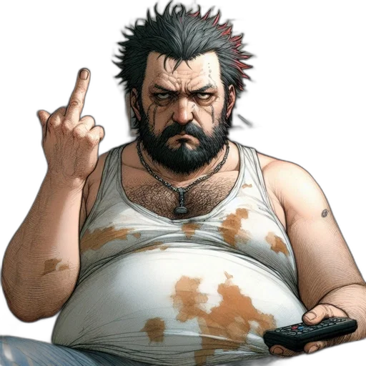 weapon, staff, animal, comic book art transparent PNG cut-out