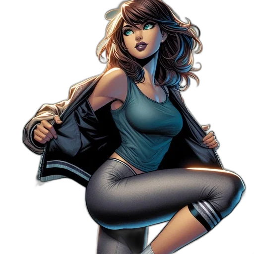 comic book art, concept art, fantasy art, cartoon transparent PNG cut-out