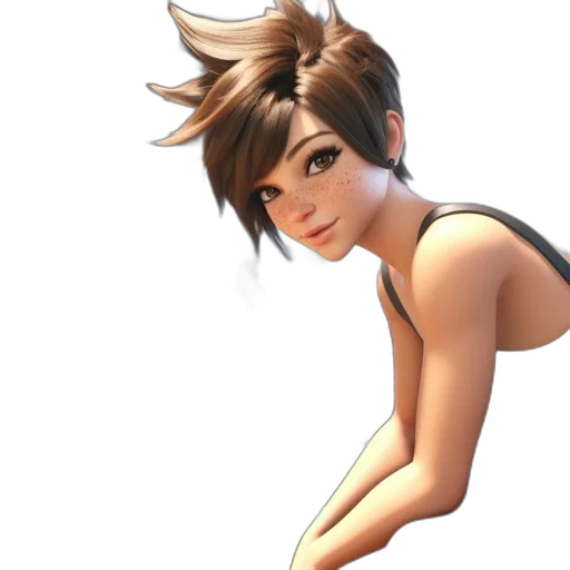 face, staff, hair, weapon transparent PNG cut-out