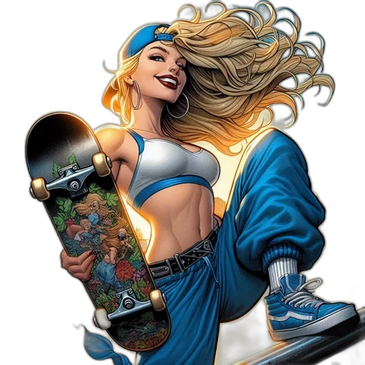comic book art, cartoon, concept art, fantasy art transparent PNG cut-out