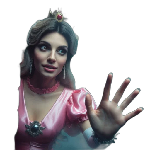 crown, dress, jewelry, face transparent PNG cut-out