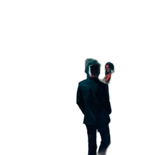 jacket, staff, umbrella, mask transparent PNG cut-out