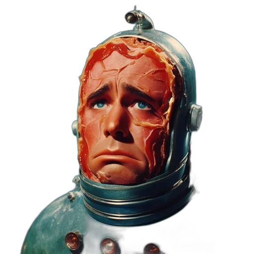 robot, mask, face, concept art transparent PNG cut-out