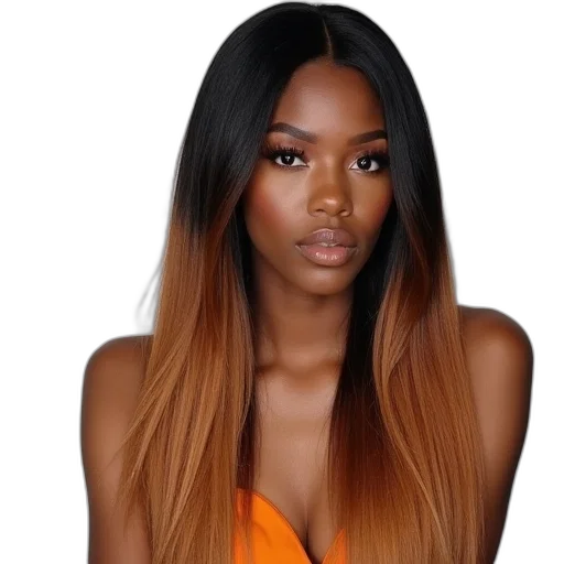 hair, earth tones, golden, tone transparent PNG cut-out