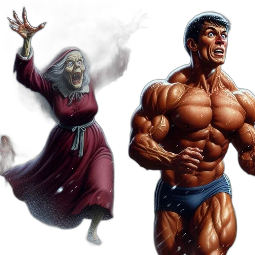 concept art, comic book art, fantasy art, photorealistic transparent PNG cut-out