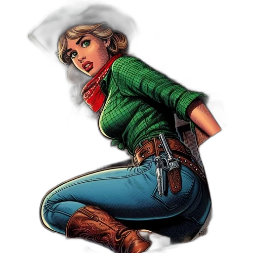 comic book art, concept art, fantasy art, cartoon transparent PNG cut-out