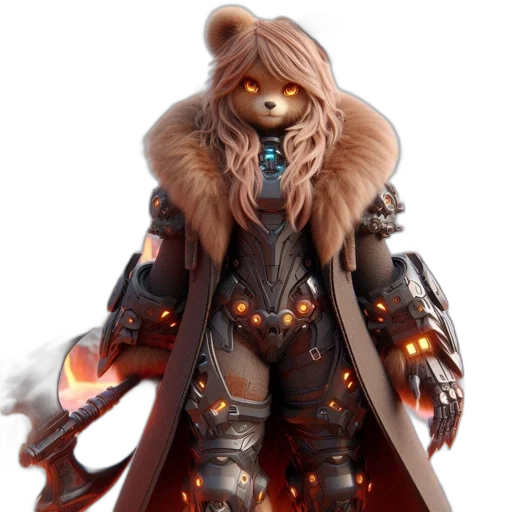 jacket, concept art, fantasy art, 3d render transparent PNG cut-out