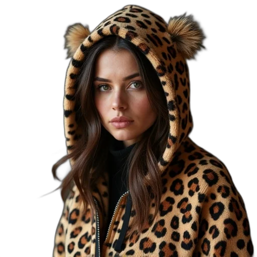 jacket, hat, animal, face transparent PNG cut-out