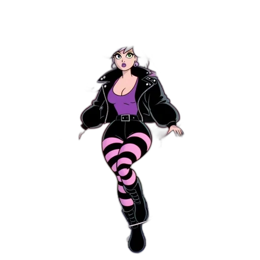 jacket, concept art, cyberpunk, cartoon transparent PNG cut-out