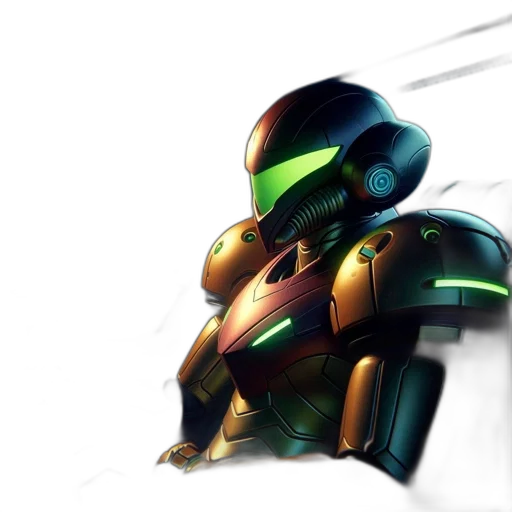 robot, weapon, concept art, 3d render transparent PNG cut-out