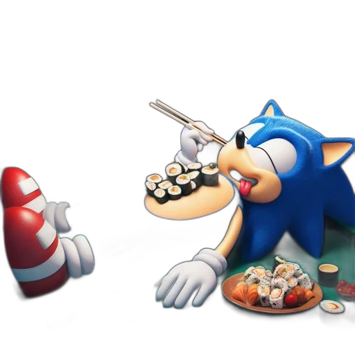 food, concept art, 3d render, pixel art transparent PNG cut-out
