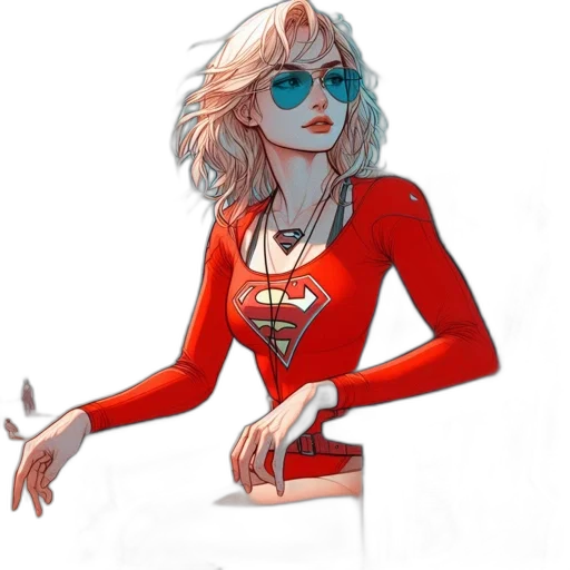 jacket, dress, comic book art, concept art transparent PNG cut-out