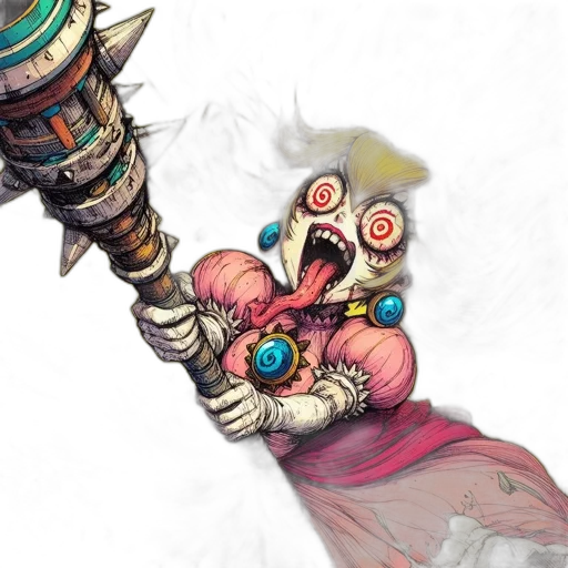 staff, weapon, mask, face transparent PNG cut-out