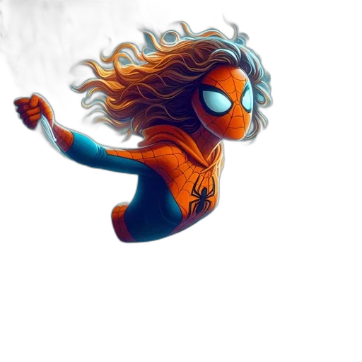 hair, mask, creature, dress transparent PNG cut-out