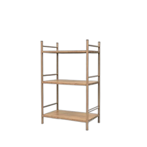 furniture, 3d render, three-tiered, metal transparent PNG cut-out