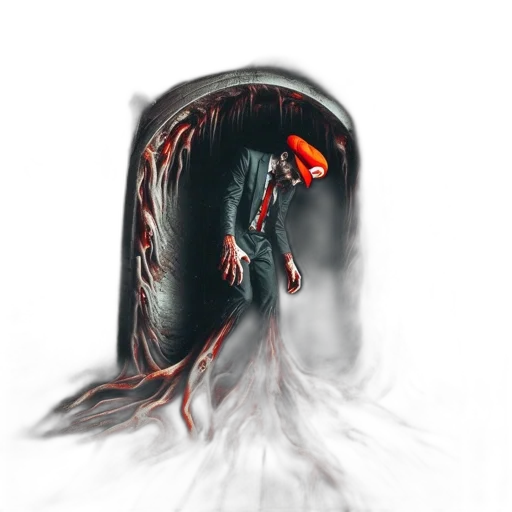 creature, mask, hair, face transparent PNG cut-out
