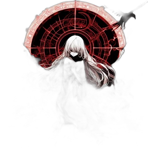 hair, mask, weapon, creature transparent PNG cut-out