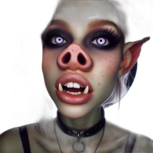 face, creature, mask, staff transparent PNG cut-out