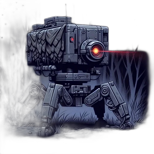 robot, weapon, creature, concept art transparent PNG cut-out