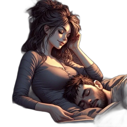 photorealistic, comic book art, concept art, oil painting transparent PNG cut-out