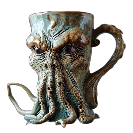 creature, mask, 3d render, photorealistic transparent PNG cut-out