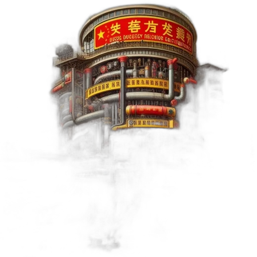 robot, building, staff, crown transparent PNG cut-out