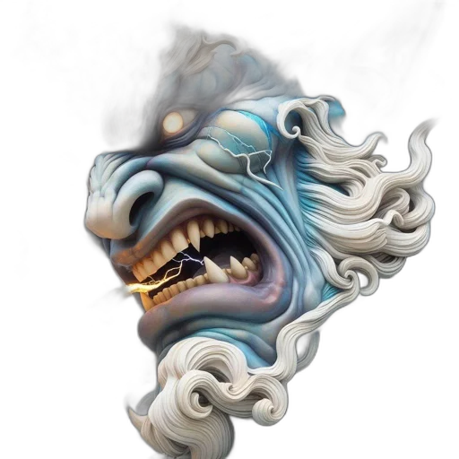 dragon, face, mask, creature transparent PNG cut-out