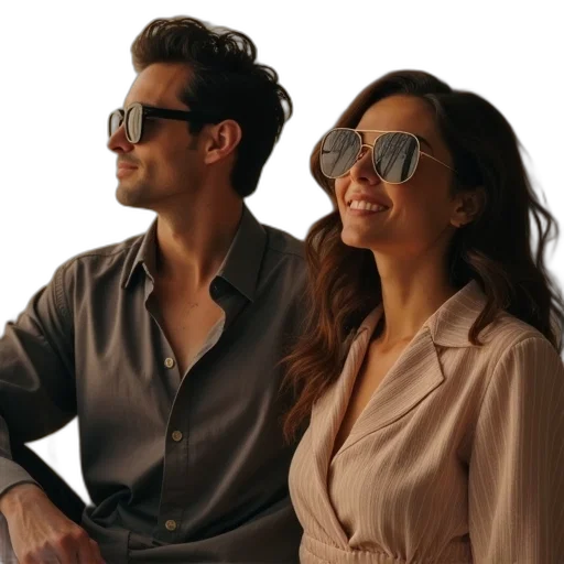 sunset, channing, eva, seen transparent PNG cut-out