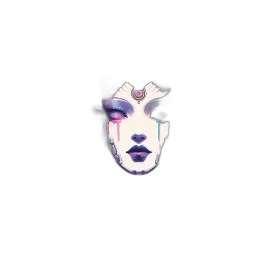 mask, face, crown, jewelry transparent PNG cut-out