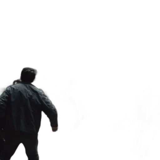 jacket, staff, creature, weapon transparent PNG cut-out