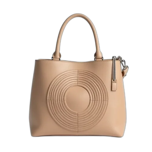 earth tones, beige, handbag, circular transparent PNG cut-out