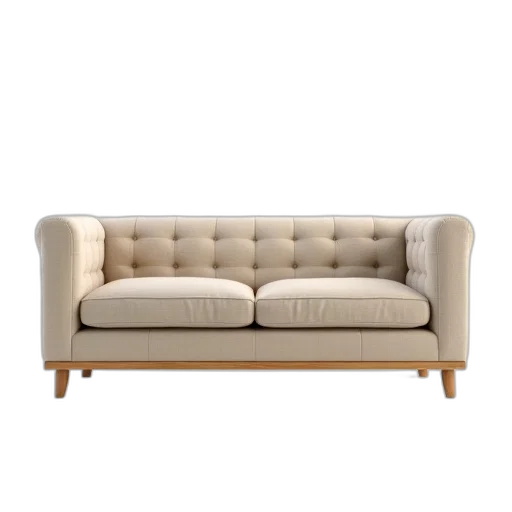 furniture, 3d render, earth tones, beige transparent PNG cut-out
