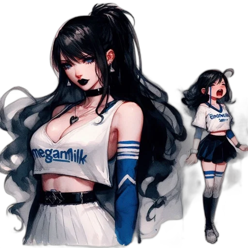 dress, staff, jacket, concept art transparent PNG cut-out