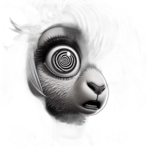 mask, creature, face, hair transparent PNG cut-out