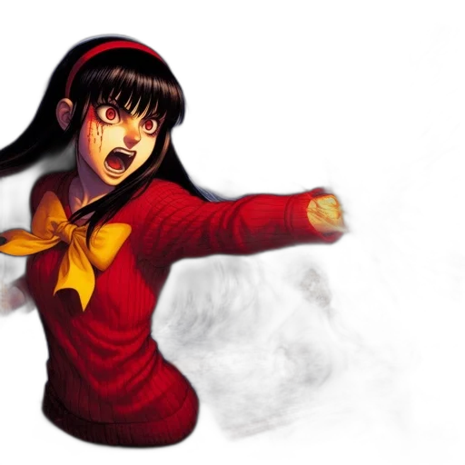 concept art, comic book art, anime, photorealistic transparent PNG cut-out