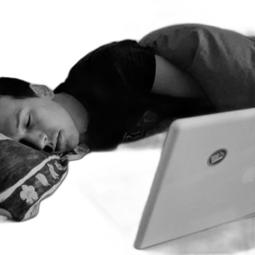 furniture, photorealistic, person, sleeping transparent PNG cut-out