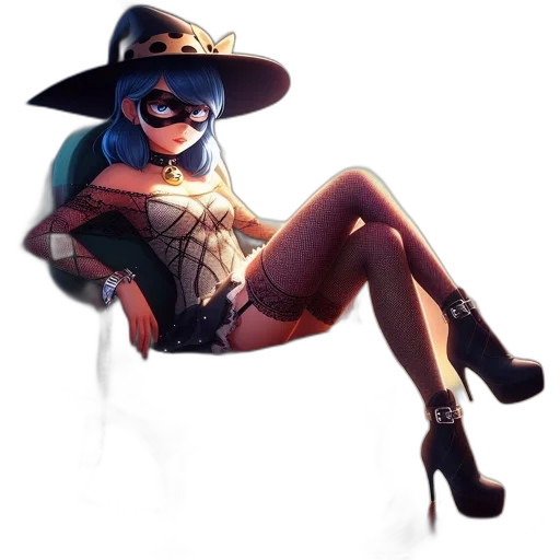 hat, dress, concept art, comic book art transparent PNG cut-out