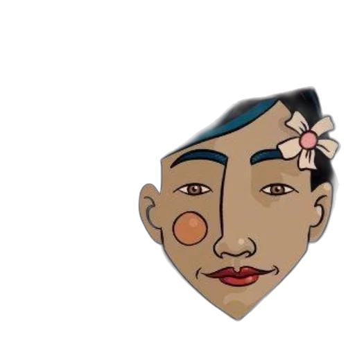 face, mask, jewelry, staff transparent PNG cut-out