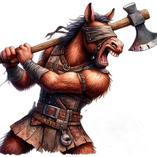 staff, animal, weapon, fantasy art transparent PNG cut-out