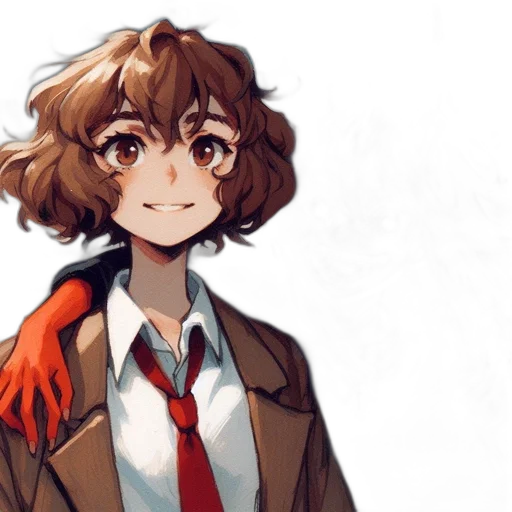 jacket, creature, staff, face transparent PNG cut-out
