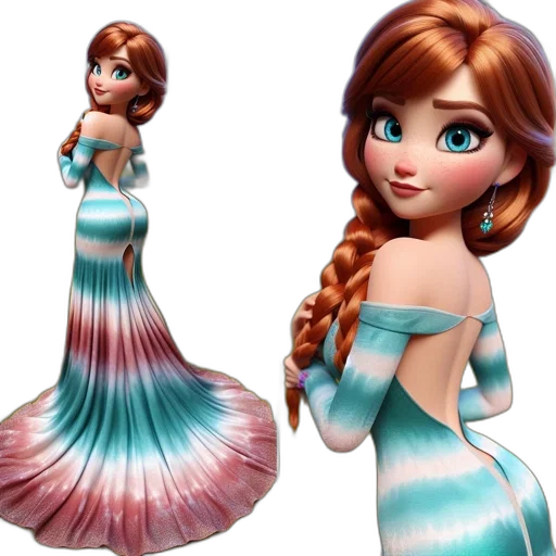 dress, 3d render, concept art, fantasy art transparent PNG cut-out