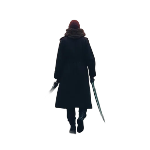 sword, staff, weapon, jacket transparent PNG cut-out