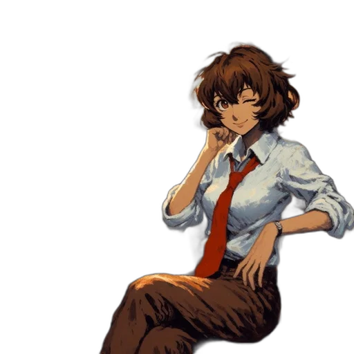 staff, jacket, face, dress transparent PNG cut-out