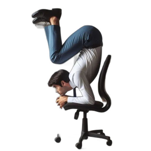 furniture, staff, robot, 3d render transparent PNG cut-out