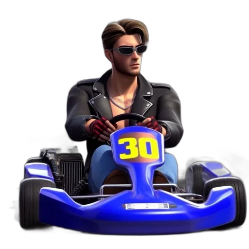car, jacket, animal, 3d render transparent PNG cut-out