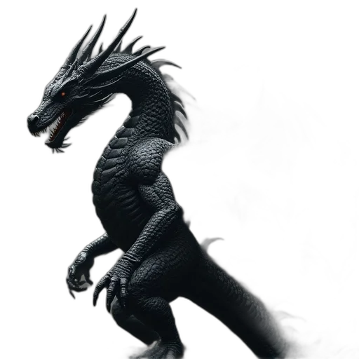 dragon, animal, creature, sword transparent PNG cut-out